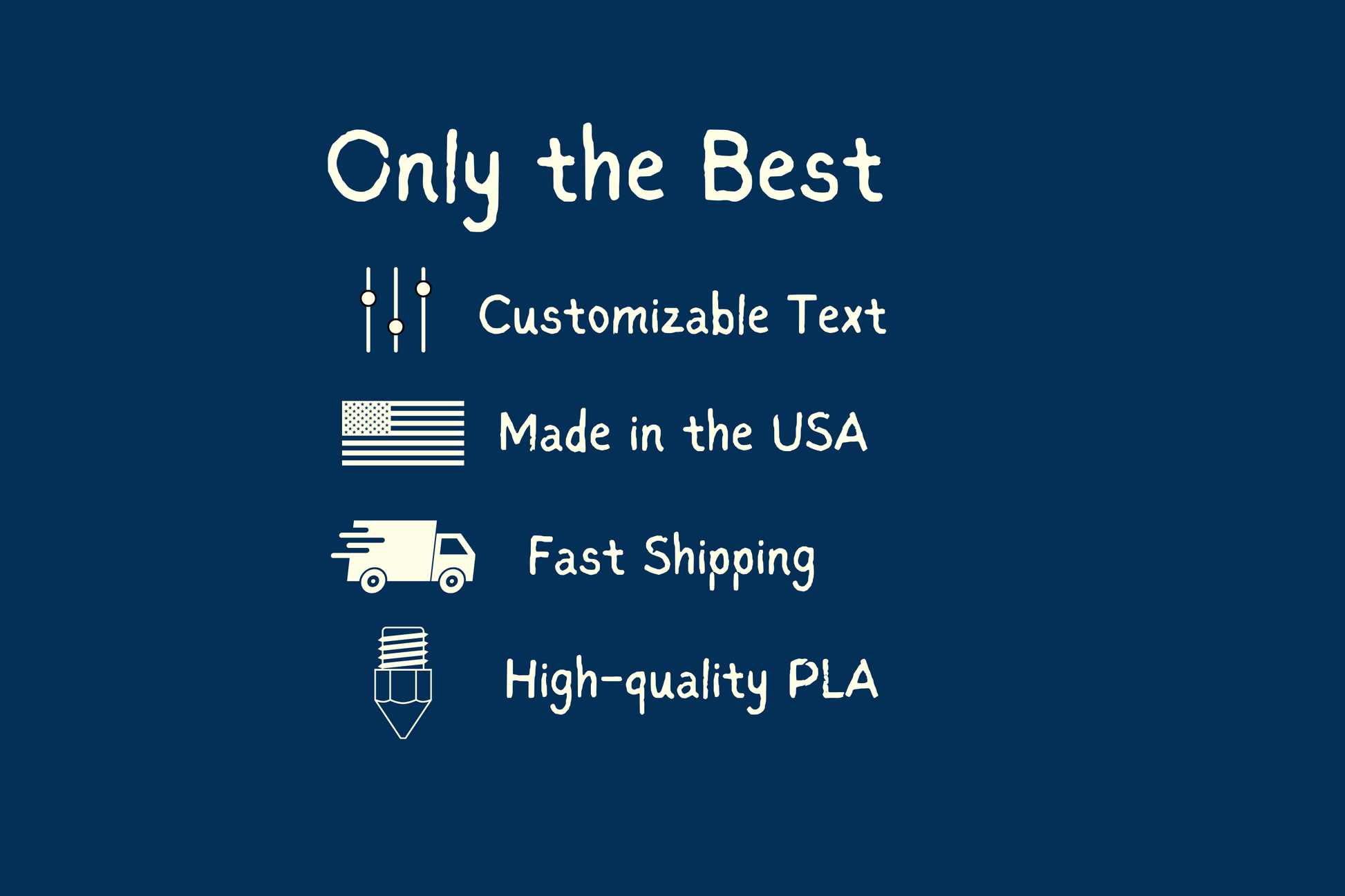 Promotional text on a blue background highlighting features of a product or service.
