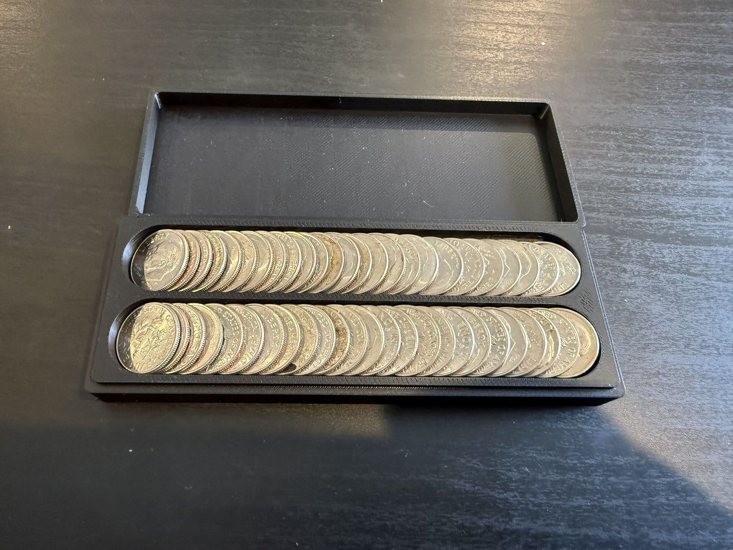 Wallace Workshop Professional Coin Photography Series | 50-Coin Dime Photography Tray with Lid