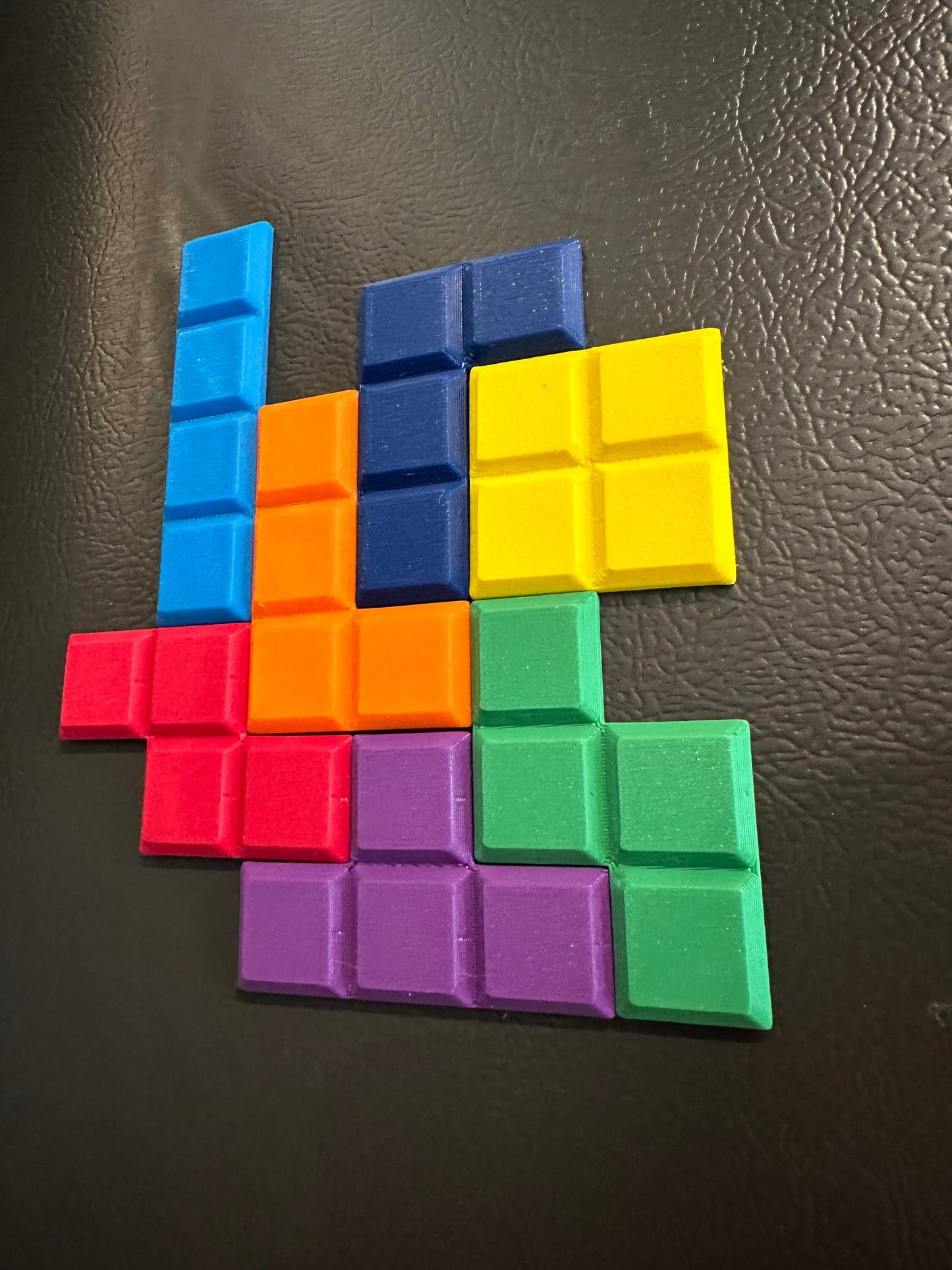 Tetris Refrigerator Magnets - 7 Pieces