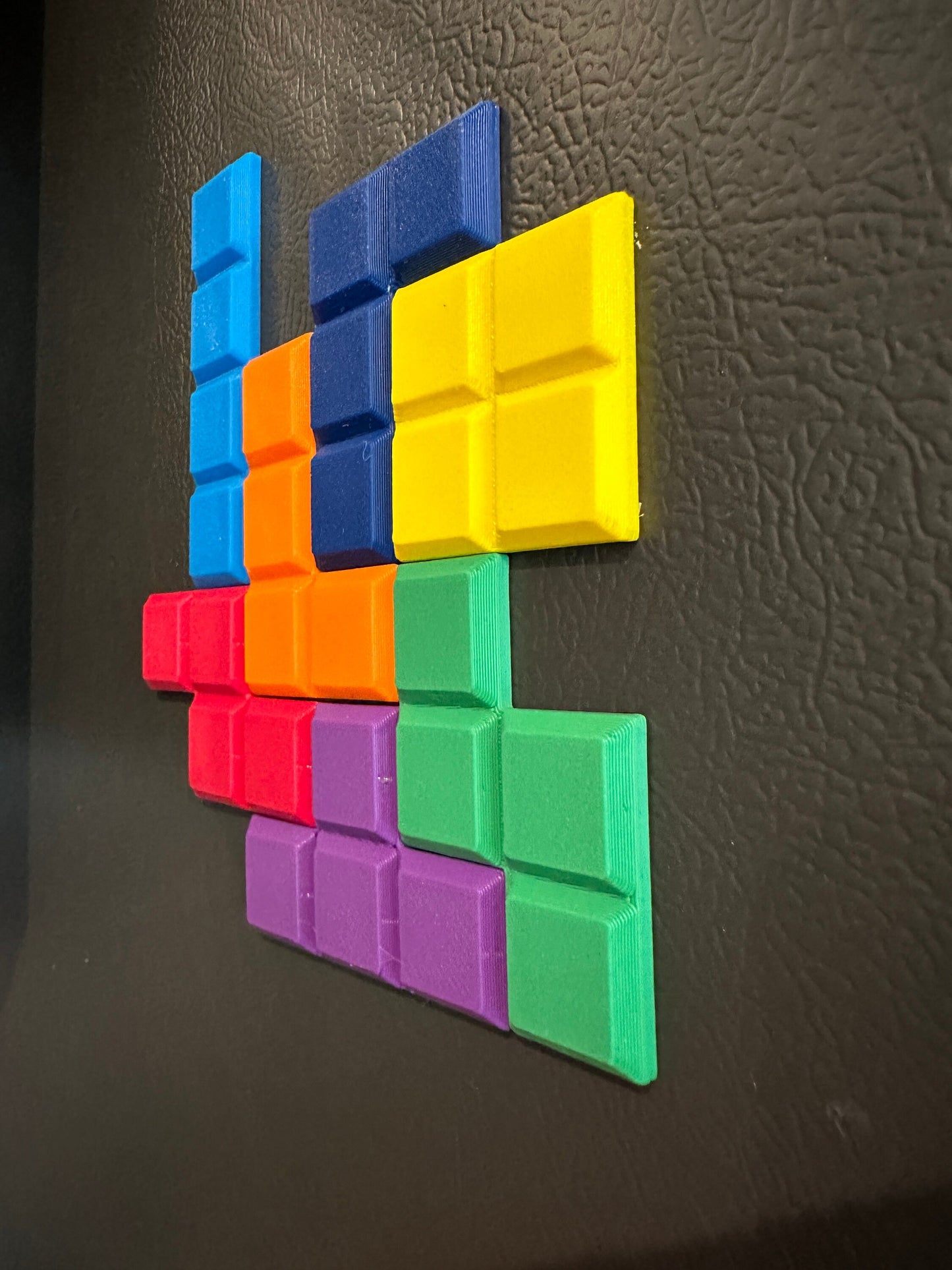 Tetris Refrigerator Magnets - 7 Pieces