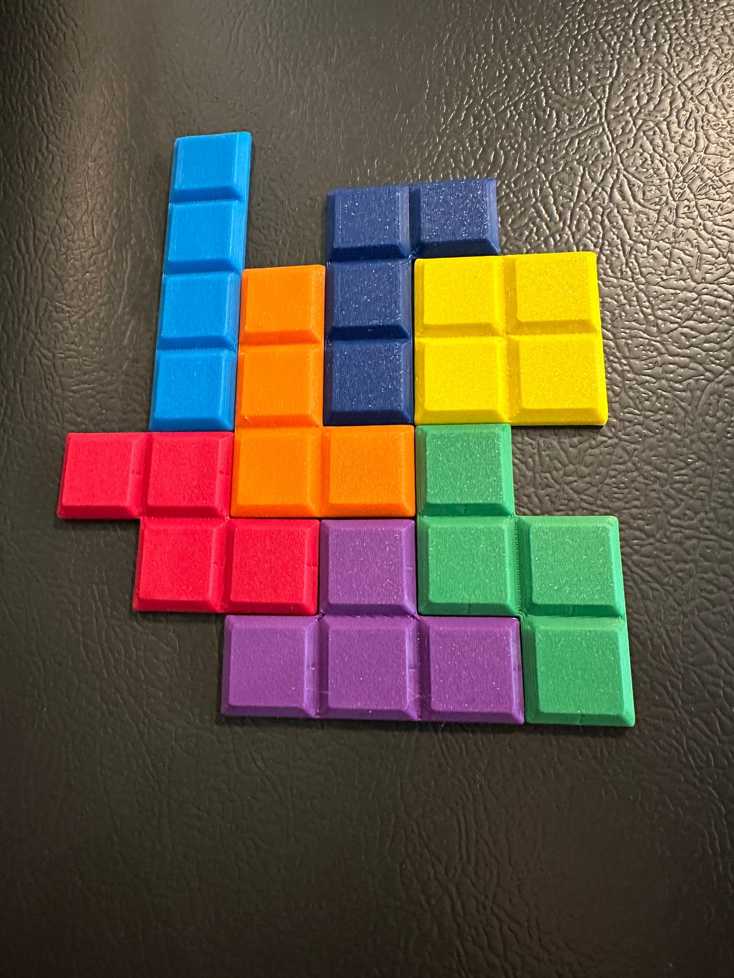 Tetris Refrigerator Magnets - 7 Pieces