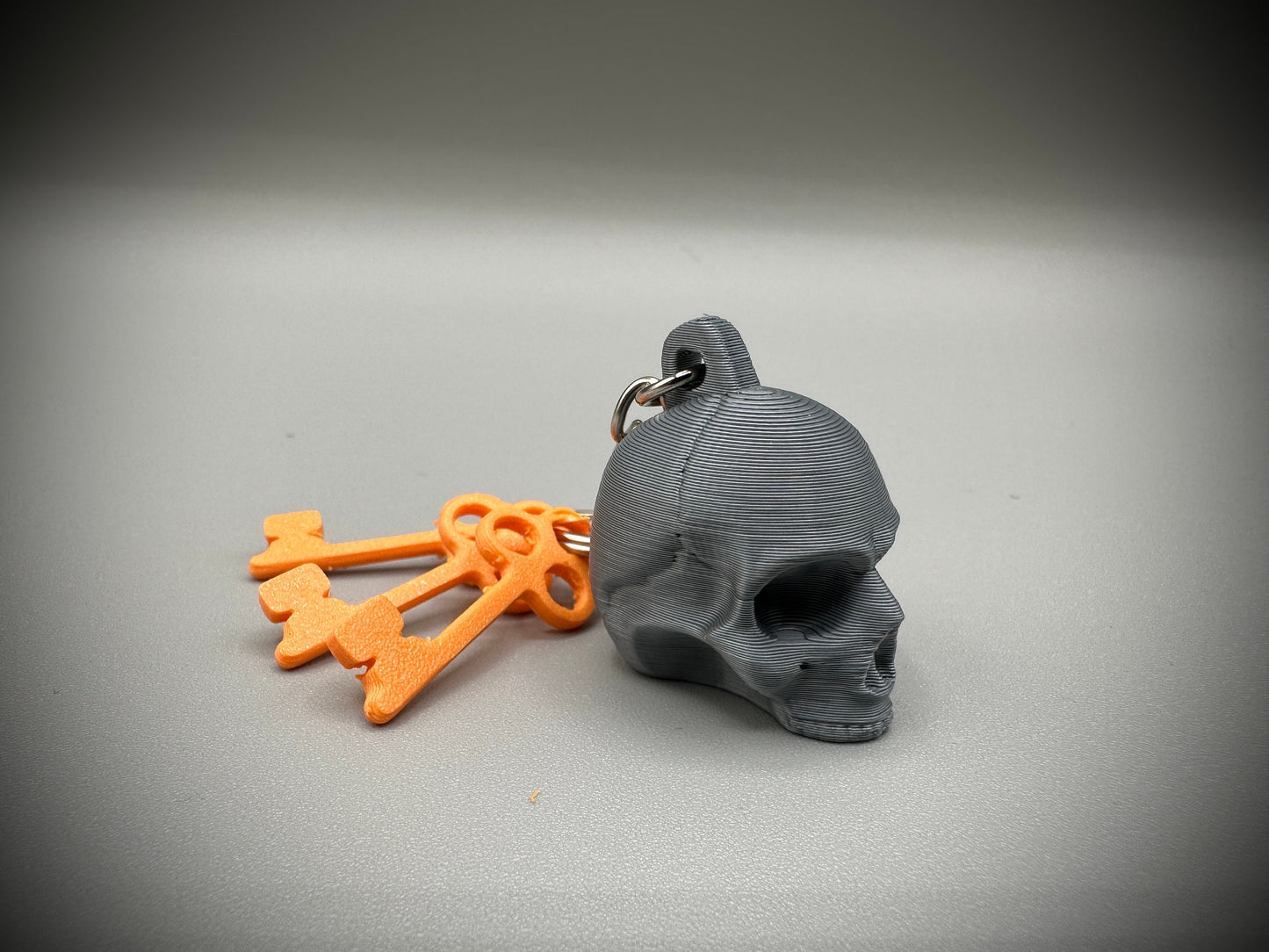 Spooky Skull and Crossbones Keychain for Halloween