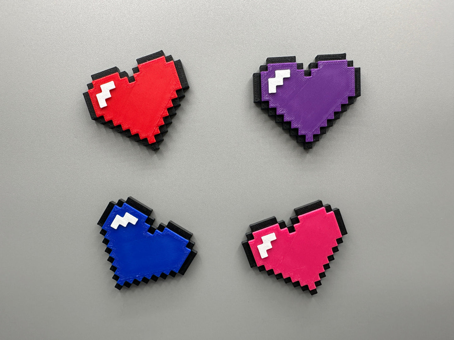 Retro Pixel Heart Magnet