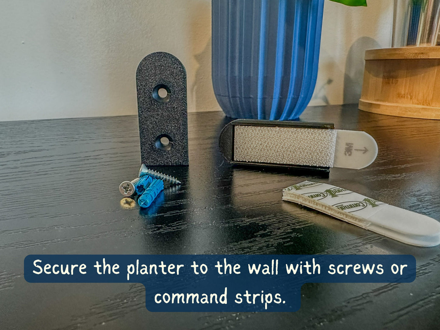 Wall Mounted Indoor Planter with Hidden Drip Tray