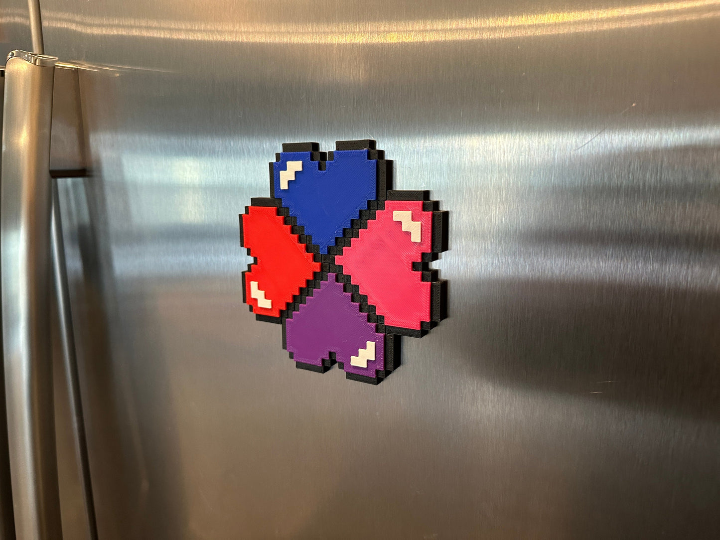 Retro Pixel Heart Magnet