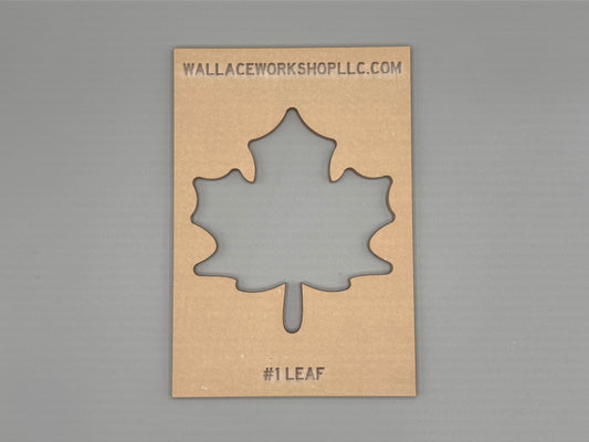 Fall Leaf router template with protective masking