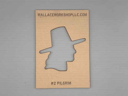 Pilgrim acrylic router template with protective masking