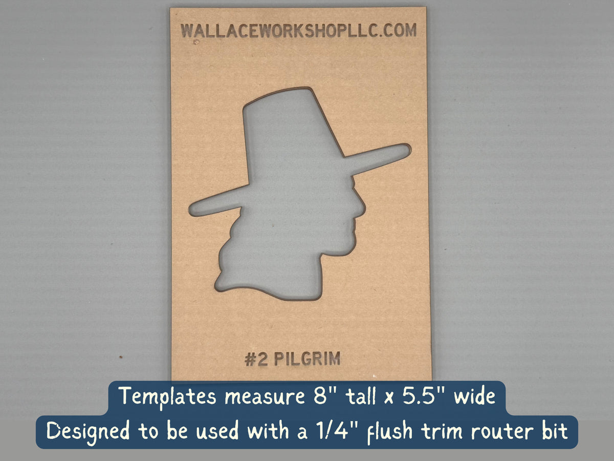Pilgrim template dimensions and bit specifications